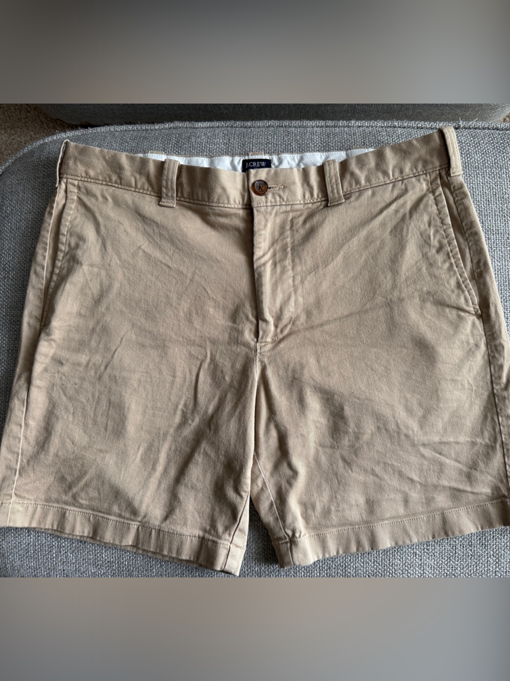 J. Crew Tan/Beige 7" Inseam Shorts